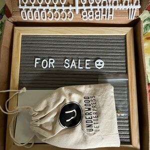 Underwood Letterpress Board with Accessories